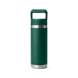 Yeti 18oz Rambler with Straw Cap -Black Forest Green (532ml)