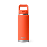 Yeti Rambler 26oz Bottle With Straw Cap - Papaya
