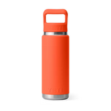 Yeti Rambler 26oz Bottle With Straw Cap - Papaya