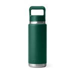 Yeti Rambler 26oz Bottle With Straw Cap - Black Forest Green