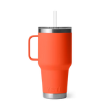 Yeti Rambler 35oz Mug w/ Straw Cap - Papaya
