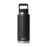 Yeti 36oz Rambler Bottle with Straw Cap - Black (1L)
