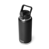 Yeti 36oz Rambler Bottle with Straw Cap - Black (1L)