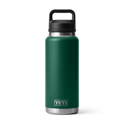 Yeti 36oz Rambler with Chug Cap - Black Forest Green
