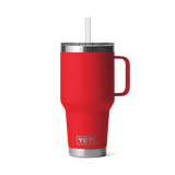 Yeti Rambler 35oz Mug w/ Straw Cap - Rescue Red