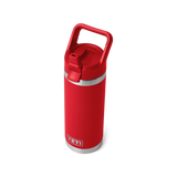 Yeti 18oz Rambler with Straw Cap - Rescue Red (532ml)