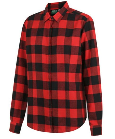 Ridgeline Womens Organic Check Shirt Red