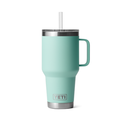 Yeti Rambler 35oz Mug w/ Straw Cap - Seafoam