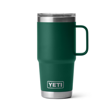 Yeti Rambler 20oz Travel Mug w/ Stronghold Lid - Black Forest Green