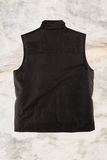 Burke & Wills Mens Oilskin Byron Vest Brown