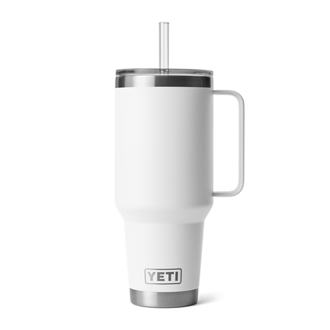 Yeti Rambler 42oz Mug w/ Straw Cap - White