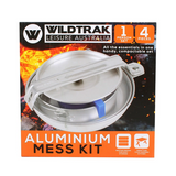 Wildtrak Hiker 1P Essential Mess Kit Aluminium 4 piece Set