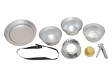 Wildtrak Aluminium Cook Set with Alcohol Burner 8 Piece Set