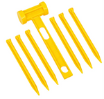 Wildtrak 6 Plastic Pegs & Mallet Set