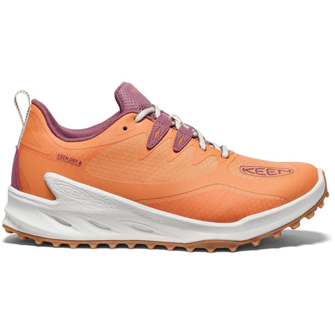 KEEN Women's Zionic Waterproof Tangerine Star White shoe