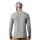 Yeti Crew Neck Sun Shirt Grey