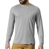 Yeti Crew Neck Sun Shirt Grey