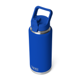 Yeti 36oz Rambler Bottle with Straw Cap - Royal Blue (1L)