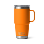 Yeti Rambler 20oz Travel Mug King Crab Orange with Stronghold Lid