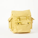 Acom Cotton Canvas Webbing Rucksack Khaki BG061