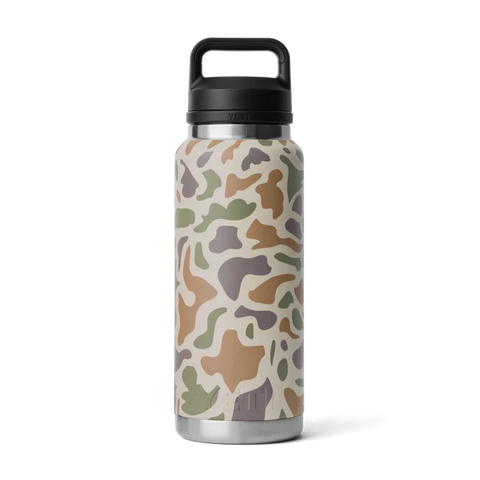 Yeti 36oz Rambler with Chug Cap Tan Camo