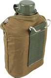 Wildtrak 1 Quart Water Canteen with Cover - Military Green