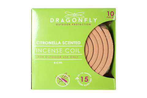 Dragonfly Citronella Incence Coils 10pk