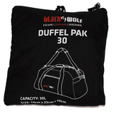 Blackwolf Duffle Pack 30L Jet Black
