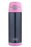 Thermos 470ml Kids Funtainer Drink Bottle Denim/Pink