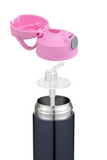 Thermos 470ml Kids Funtainer Drink Bottle Denim/Pink