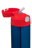 Thermos 470ml Kids Funtainer Drink Bottle Red/Blue