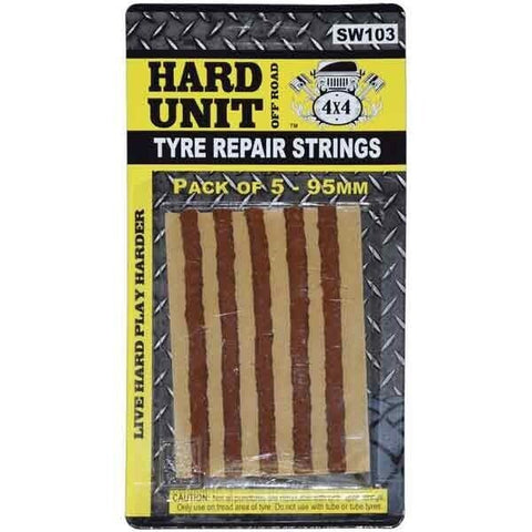 Hard Unit Tyre Repair Strings 5 Piece
