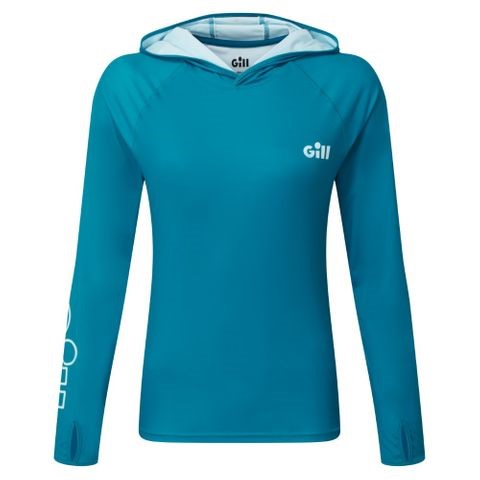 GILL Womens Xpel Hoodie Pool Blue