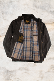 Burke & Wills Mens Oilskin River Jacket Brown
