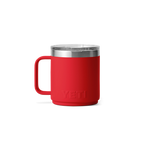 Yeti Rambler 10oz (296ml) Stackable Mug with Duraslip Ceramic Lining -Rescue Red