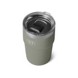 Yeti Rambler 16oz Stackable Cup Pampa Green