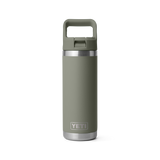 Yeti Rambler 18oz Straw Bottle Pampa Green