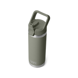 Yeti Rambler 18oz Straw Bottle Pampa Green