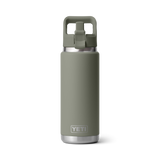 Yeti Rambler 26oz Bottle With Straw Cap -Pampa Green