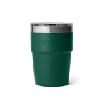 Yeti Rambler 16oz Stackable Cup - Black Forest Green
