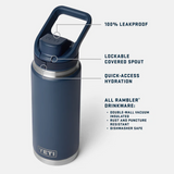 Yeti Rambler R26 Flip Chug Bottle Royal Blue