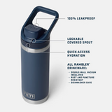 Yeti Rambler R18 Flip Chug Bottle Cape Taupe