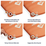 Sea To Summit Pursuit Plus SI Mat large Contour Orange RCS