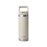 Yeti 18oz Rambler with Straw Cap - Cape Taupe (532ml)