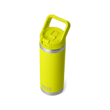 Yeti 18oz Rambler with Straw Cap - Firefly Yellow (532ml)