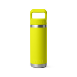 Yeti 18oz Rambler with Straw Cap - Firefly Yellow (532ml)