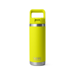 Yeti 18oz Rambler with Straw Cap - Firefly Yellow (532ml)