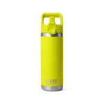 Yeti 18oz Rambler with Straw Cap - Firefly Yellow (532ml)