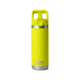Yeti 18oz Rambler with Straw Cap - Firefly Yellow (532ml)