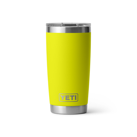 Yeti Rambler 20oz Tumbler with Mag Slider Lid Firefly Yellow (591ml)